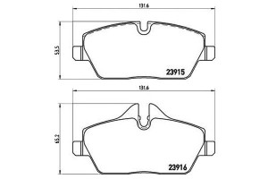 Klocki Hamulcowe Bmw 1 E87 04- Brembo