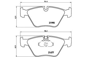Klocki Hamulcowe Bmw 5 E39 96-03 Brembo