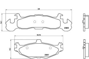 Klocki Hamulcowe Chrysler Le Baron 86-94 Brembo