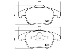 Klocki Hamulcowe Citroen C4 Picasso 06- Brembo