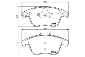 Klocki Hamulcowe Citroen C4 Picasso 09- Brembo