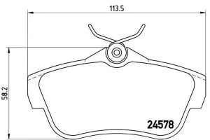 Klocki Hamulcowe Fiat Scudo 07- Tył Brembo