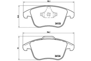 Klocki Hamulcowe Ford S-max 06- Brembo