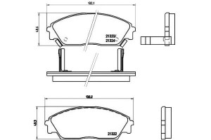 Klocki Hamulcowe Honda Civic 87-91 Brembo