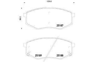 Klocki Hamulcowe Hyundai Ix20 10- Przód Brembo