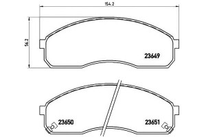 Klocki Hamulcowe Kia Carnival 99-03 Z Czuj. Brembo