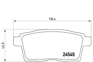 Klocki Hamulcowe Mazda Cx-7 07- Tył Brembo