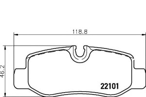 Klocki Hamulcowe Mercedes Vito W447 14- Tył Brembo