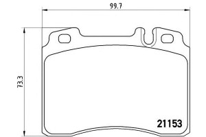 Klocki Hamulcowe Mercedes W124. W210 E-klasa Bremb
