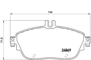 Klocki Hamulcowe Mercedes W176 A-klasa 12- Przód B