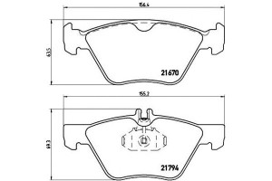 Klocki Hamulcowe Mercedes W210 E-klasa 96-02 Bremb