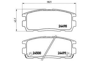 Klocki Hamulcowe Opel Antara 06- Tył Brembo