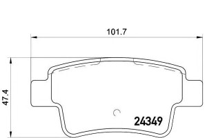 Klocki Hamulcowe Opel Corsa D 06- Tył Brembo