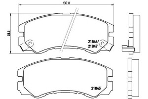 Klocki Hamulcowe Opel Frontera A 95-98 Brembo