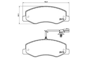 Klocki Hamulcowe Opel Movano 10- Tył Z Czuj Brembo
