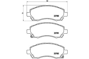 Klocki Hamulcowe Subaru Impreza 96-00 Brembo