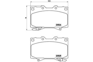 Klocki Hamulcowe Toyota Landcruiser 98- Brembo