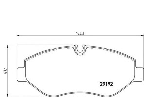Klocki Hamulcowe Vw Crafter 06- Brembo