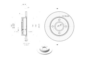 Tarcze Hamulcowe 2szt. Ford Fiesta Iv Ka Mazda 121