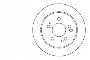 Tarcze Hamulcowe 2szt Mercedes W124. W201 Tył A.b.