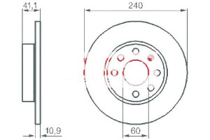Tarcze Hamulcowe 2szt Opel Corsa C 00-06 Kamoka