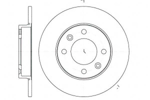 Tarcze Hamulcowe 2szt 247x9 P 4-otw Citroen C2 C4