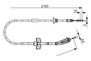 Linka Hamulca Ręcznego Volvo Xc90 I 2.5-4.4 10.02-