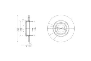 Tarcze Hamulcowe 2szt Seat Arosa Vw Polo 1.0-1.9d