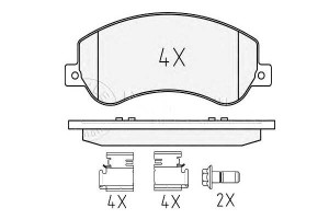 Klocki Hamulcowe Vw Przód Amarok 10- Meyle