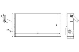 Nagrzewnica (299x157x42) Iveco Daily Ii 2.5d/2.8d