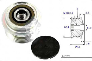 Koło Pasowe Alternatora Toyota Yaris 1,4d-d4 06- I