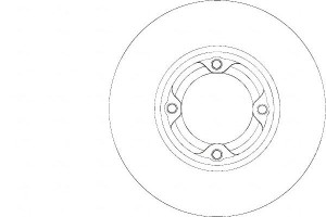 Tarcze Hamulcowe 2szt Daihatsu Cuore 89-98 A.b.s.