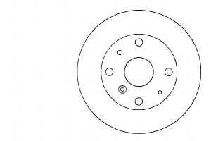 Tarcze Hamulcowe 2szt Daihatsu Charade 87-01 A.b.s
