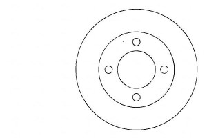 Tarcze Hamulcowe 2szt Ford Fiesta 95-00 A.b.s.