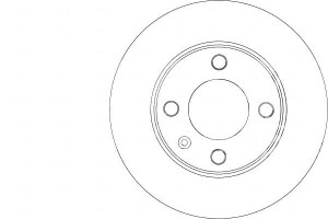 Tarcze Hamulcowe 2szt Seat Ibiza 99-02 Tył A.b.s.