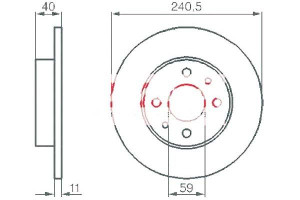Tarcze Hamulcowe 2szt Fiat Punto Seicento Kamoka