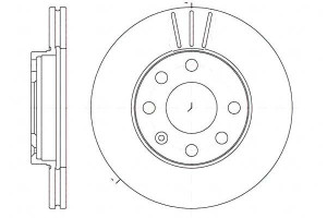 Tarcze Hamulcowe 2szt 236x20 V 6-otw Opel Astra F