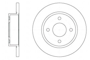 Tarcze Hamulcowe 2szt 234x12 P 4-otw Nissan Micra