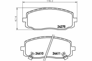 Klocki Hamulcowe Kia Przód Picanto 04- I10 08- Tex