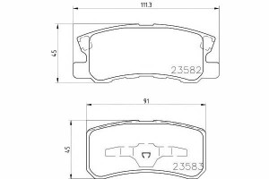 Klocki Hamulcowe Mitsubishi Tył Pajero 99- 07- Out