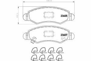 Klocki Hamulcowe Opel Przód Agila 00- Textar