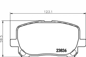 Klocki Hamulcowe Toyota Przód Avensis Verso 01-05