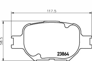 Klocki Hamulcowe Toyota Przód Corolla Verso 02- Ce
