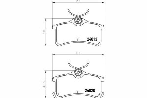 Klocki Hamulcowe Toyota Tył Avensis 01-03 Textar