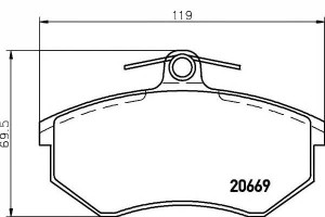 Klocki Hamulcowe Vw Przód A80 82-96 A100 A4 -97 Be