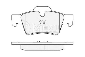 Klocki Hamulcowe Mercedes Tył W164 251 Meyle