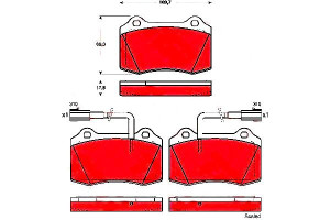 Klocki Hamulcowe Alfa Przód 147 156 3.2 V6 Patrz K
