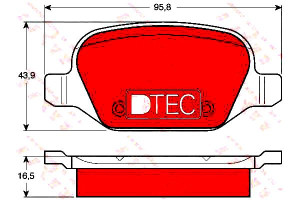Klocki Hamulcowe Alfa Tył 147 156 Gt 01-10 Dtec Co