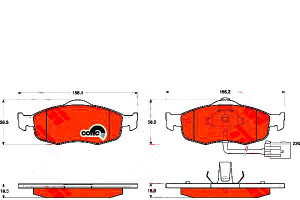 Klocki Hamulcowe Ford Przód Cougar Mondeo Scorpio