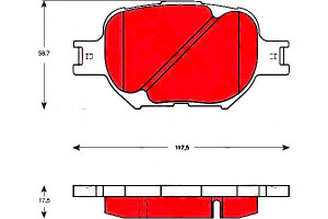 Klocki Hamulcowe Toyota Przód Corolla Trw